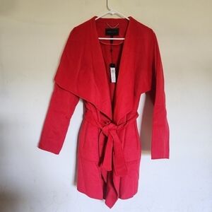 BCBGMAXAZRIA Red Jocelyn Coat size Large